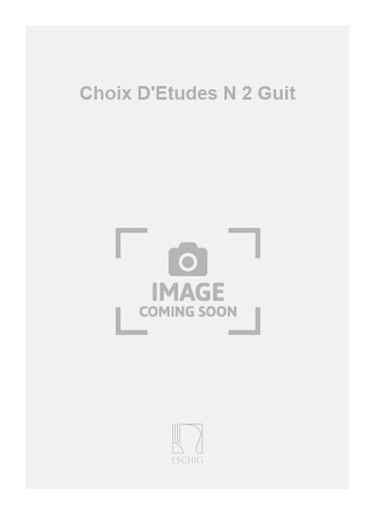 Choix D'Etudes N 2 Guit